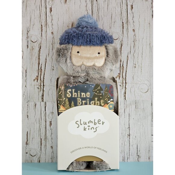 Slumberkins Grey And Blue Bigfoot - BNWT - Picture 1 of 8